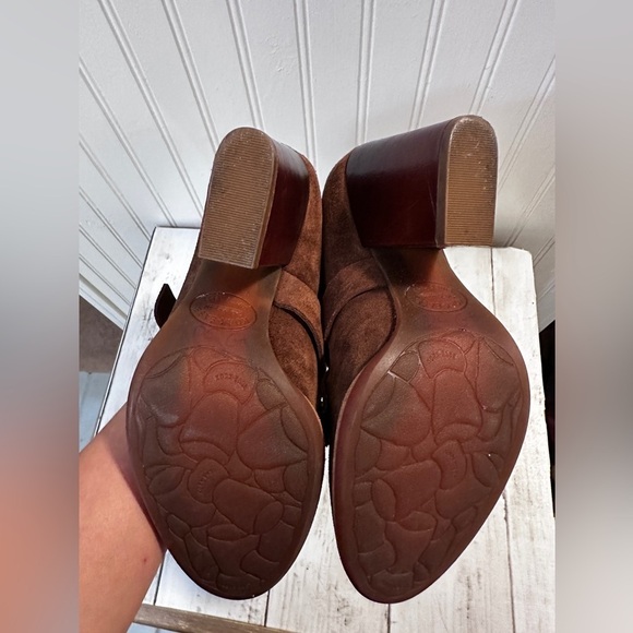 Kork-Ease Brown Suede Heeled Oxford Shoes Fringe and Buckle Women’s Size 6.5M - Picture 6 of 12